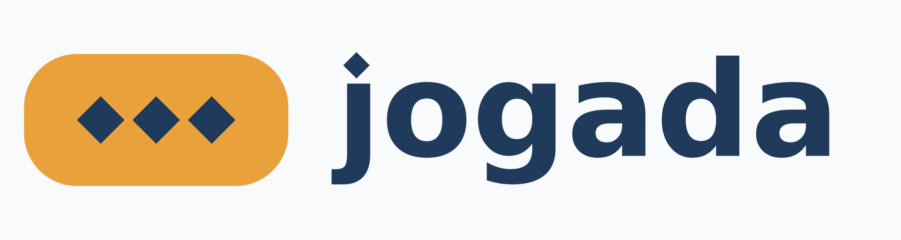 Logo horizontal do Jogada para fundo claro