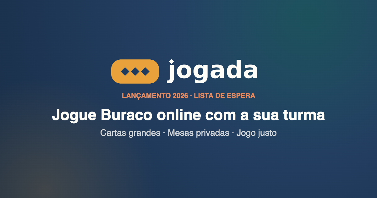 Cartão social do Jogada para compartilhamento